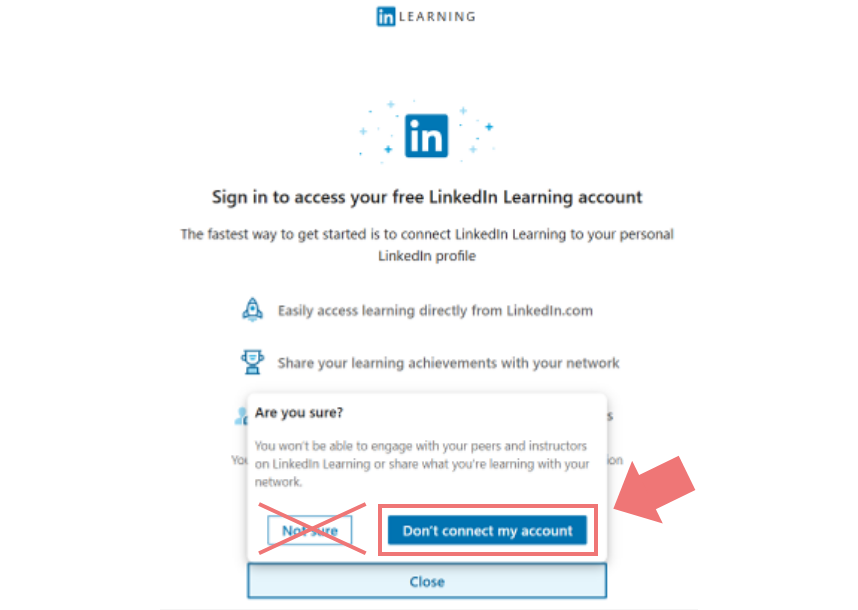 2-3: Continue Without Connecting an Account