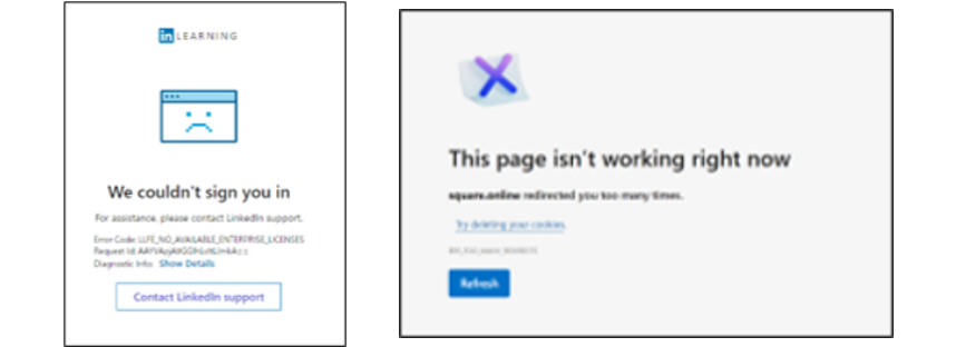 Troubleshooting: Unable to Sign In