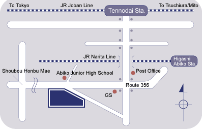 Abiko  Campus Access map