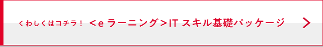 ＜eラーニング＞ITスキル基礎パッケージ