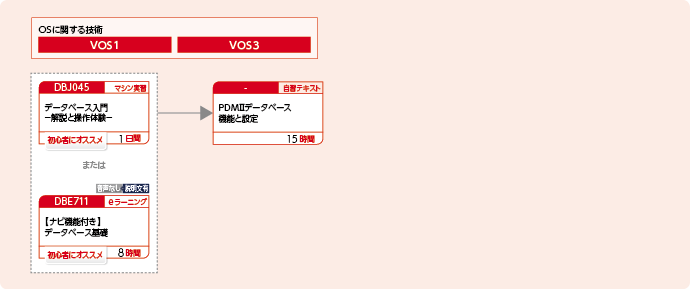 PDMⅡデータベースを構築・運用する方のコースフロー