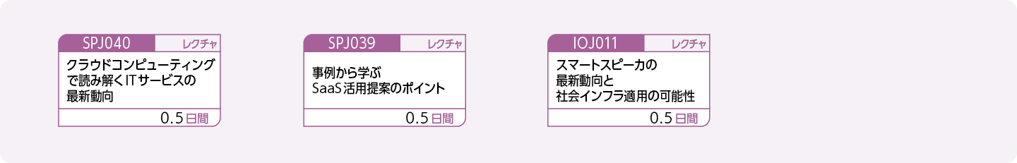 システムの最新動向や事例を把握したい方のコースフロー