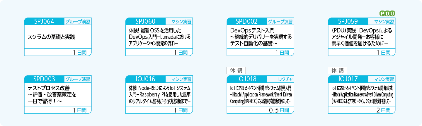 SoEを実現するためのビジネス/OT/ITアーキテクチャに基づき、システム開発・実装をされる方のコースフロー