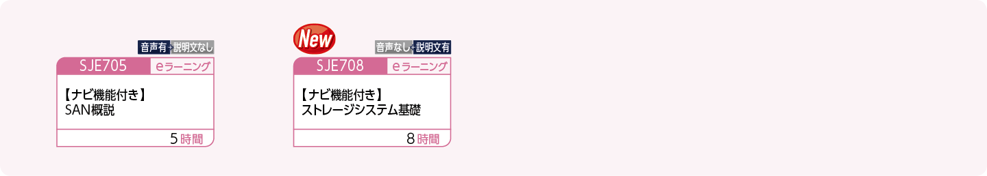 SAN関連業務に携わる方のコースフロー