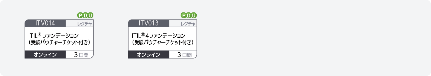 ITIL(R)に関する知識を修得したい方のコースフロー