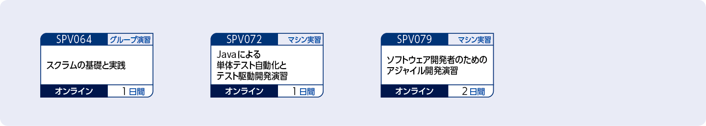 アジャイルによるアプリケーション開発の流れを理解したい方のコースフロー