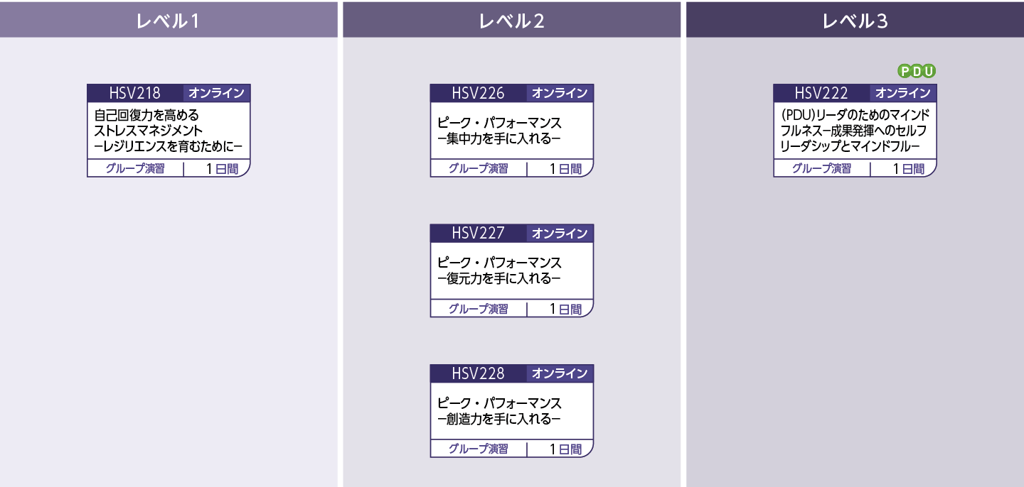 ストレスコントロール力のコースフロー