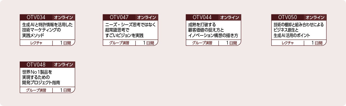 新規ビジネスを立ち上げ、イノベーション創生できる人財